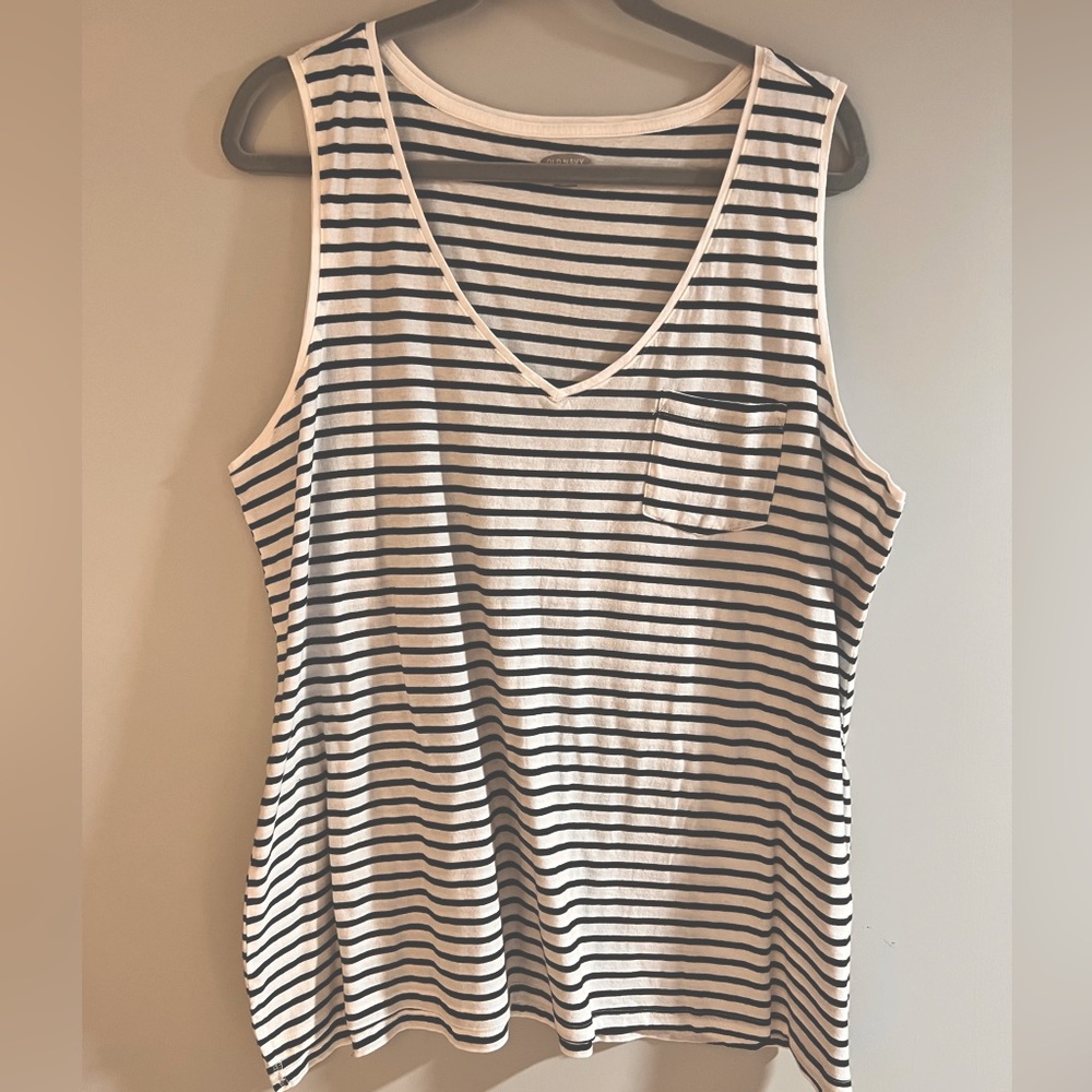 B&W striped tank